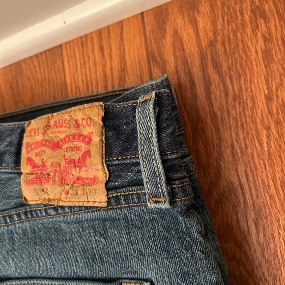 Men’s Y2K button fly Levi’s 501 original fit denim blue jeans pants - Picture 5 of 12